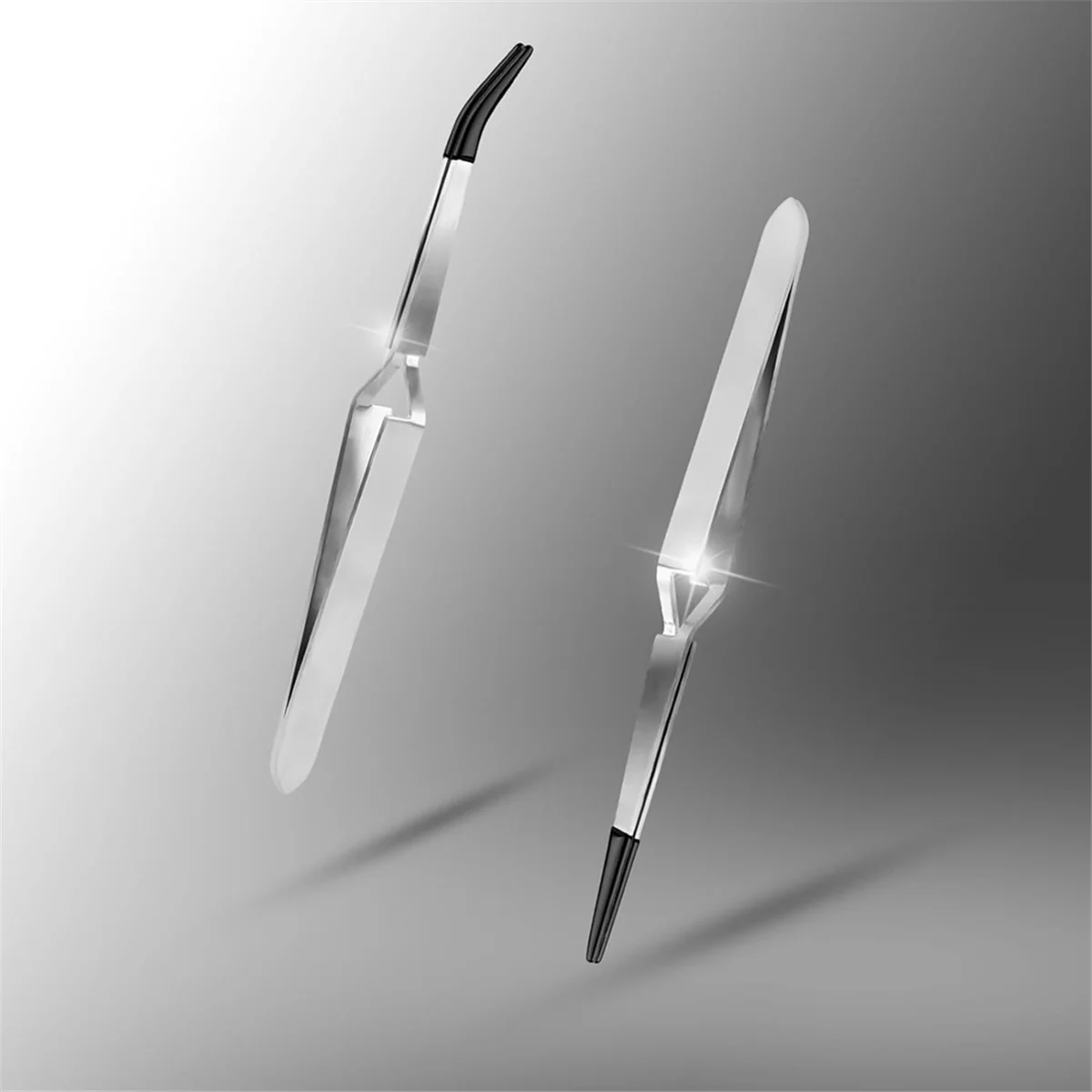 ESTR 2 шт. пинцеты для рукоделия, обратные пинцеты из нержавеющей стали с перекрестным замком, пинцеты прямого действия для изготовления ювелирных изделий, рукоделия