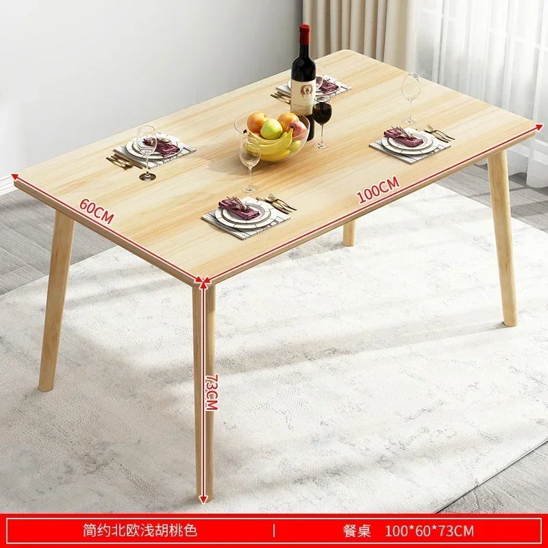 %Restaurant Dressing Dining Table 6 People Console Computer Side Table Wooden Top Reception Stand
