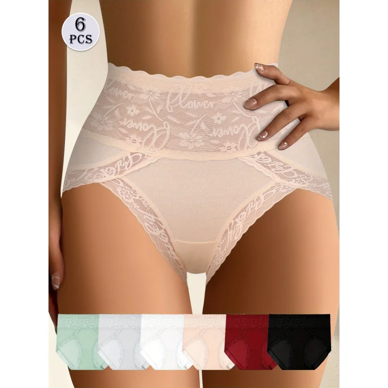 

Комплект из 6 предметов: Женское бесшовное корректирующее белье с высокой талией для подтяжки живота и ягодиц, дышащее