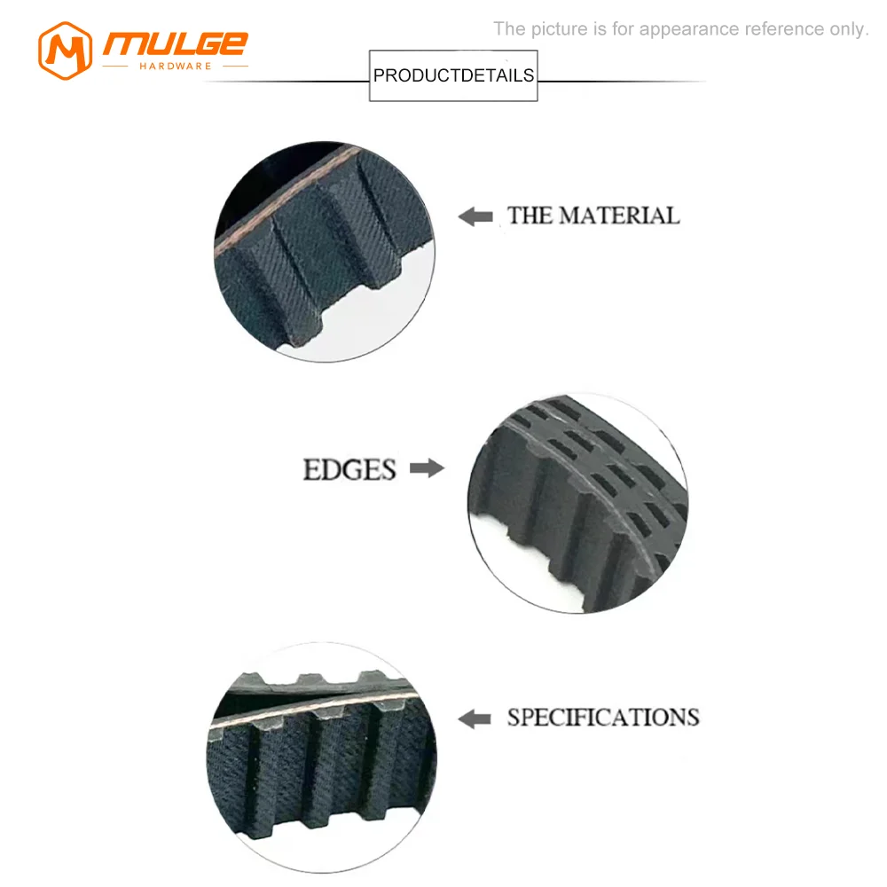 Rubber Closed Loop Synchronous Belt, correia dentada, Largura 6mm, 8mm, 10mm, 12mm, 15mm, 20mm, 132XL, 134XL, 136XL, 138XL, 140XL142XL- 200XL