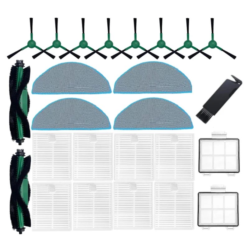 ABUS-para Irobot Roomba Essential Series Y0140 Y0110 Y0112 Kit de accesorios para Robot aspirador filtro de Cepillo Lateral principal almohadilla de fregona