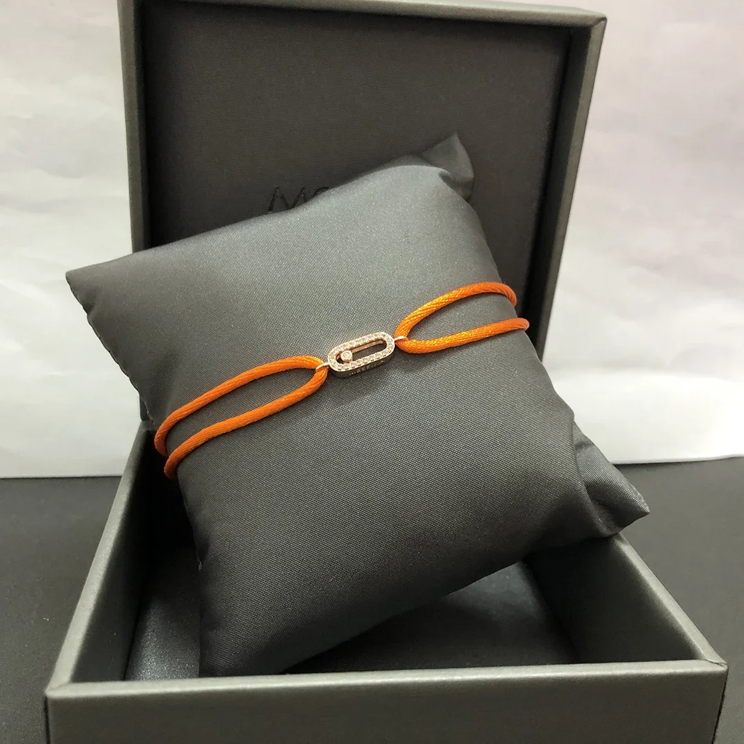 Boutique Luxury Original Jewelry S925 Move Collection Fashion Women's Lucky Rope Bracelet  Trend Holiday Party Gifts