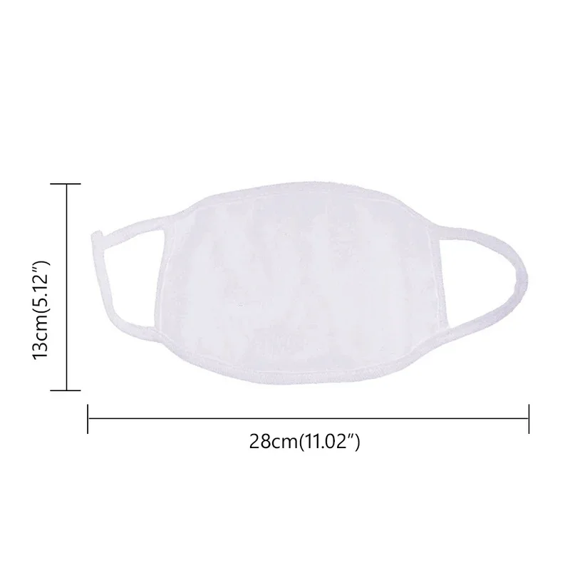 3-10Pcs 3 Layers Black White Cotton Mouth Mask Washable Reusable Elastic Anti Dust Pollution Casual Earloops Adult mask