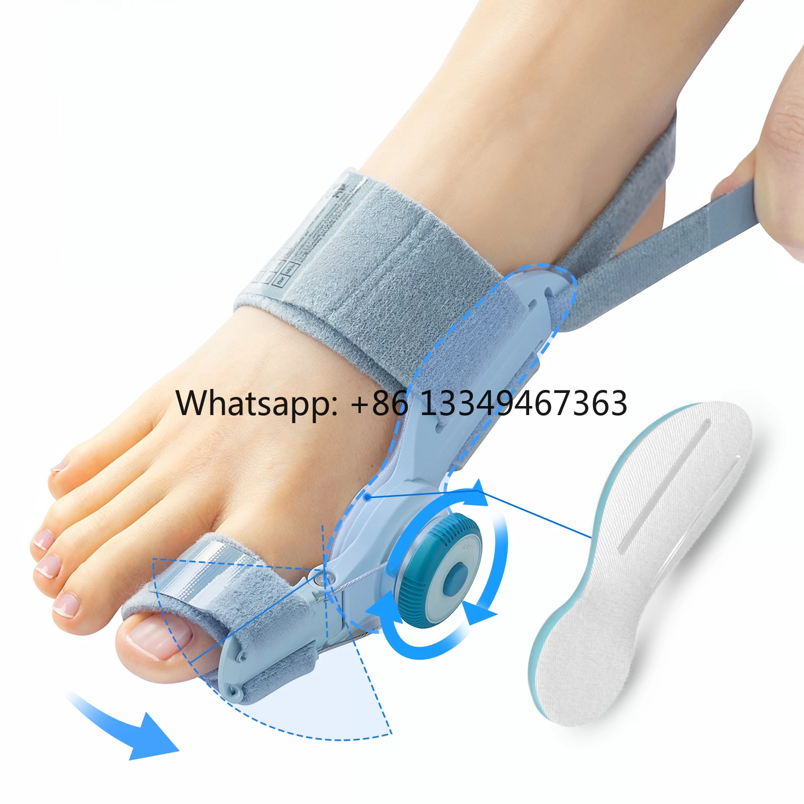 

Forefoot Straightener Equipment with Big Separators Flexible Rehabilitation Alicates for Toe Use