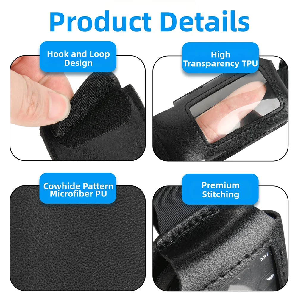 مشغل MP3 حقيبة التخزين 5x1.5x7 سنتيمتر بولي PU المحمولة واقية مفتاح مشبك ل SanDisk-كليب مشغل MP3 سلسلة الملحقات