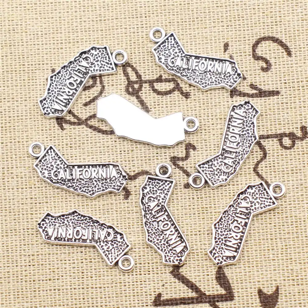 Fashion Jewellery Findings For Diy Charms Edition Antique Silver Color Pendants 10x26mm 10pcs