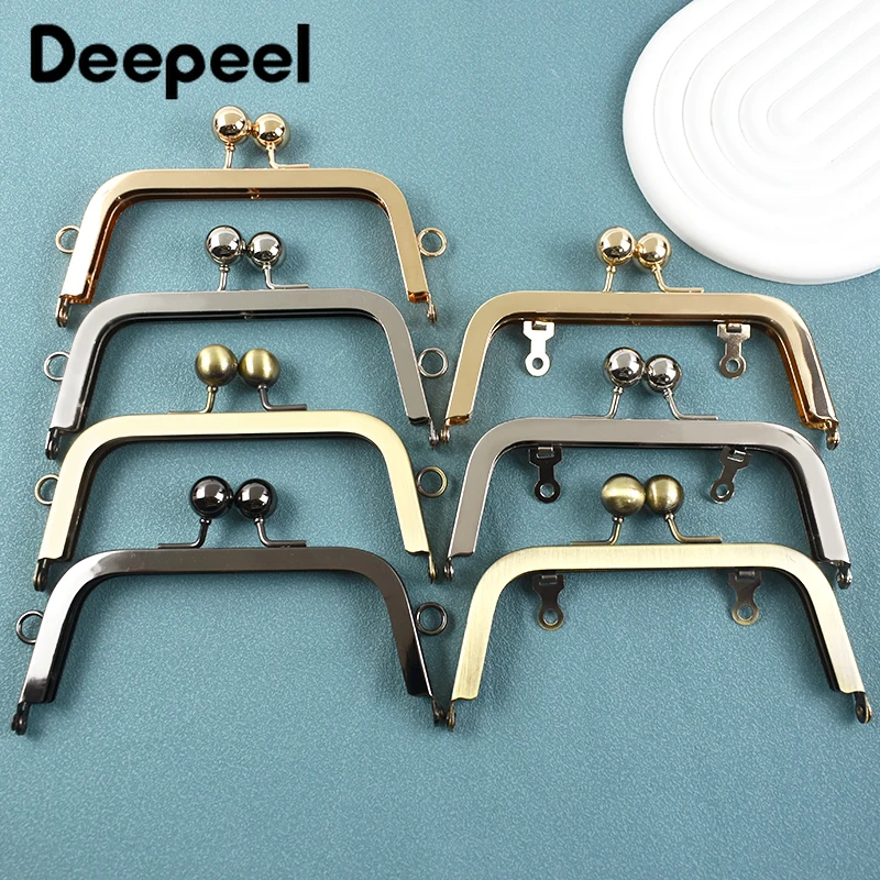 

1/2/5Pcs 14cm Metal Bag Handle Purse Frame Bags Accessories for Women Handbag DIY Handmade Bracket Wallet Closure Clips