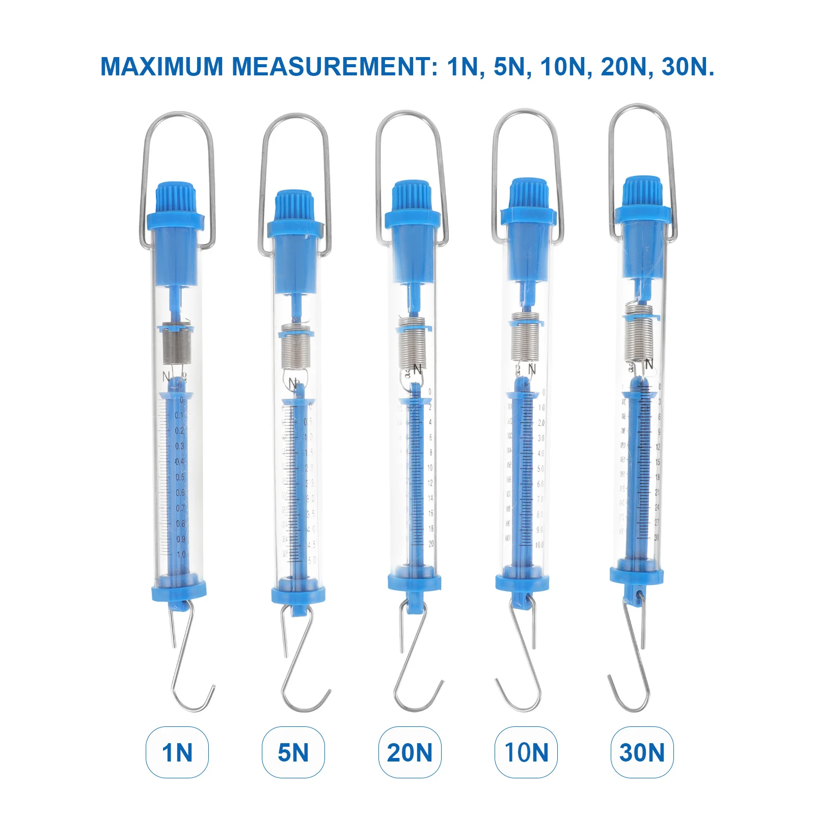 5 قطعة موازين الربيع العلمية مقياس مزدوج أداة قياس قوة نيوتن لتجارب معدات التدريس في مختبر الفصول الدراسية #5
