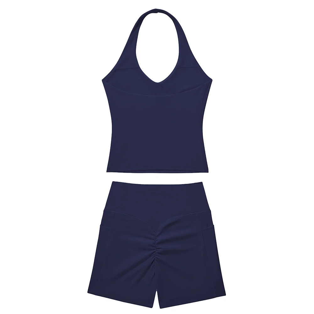 Yoga-Sets für Damen, Trainingsanzug, Sportbekleidung, Fitness-Outfits, Push-Up Rückenfreier Sport-BH, Gym-Leggings, Workout-Sets für Frauen – Detail 6