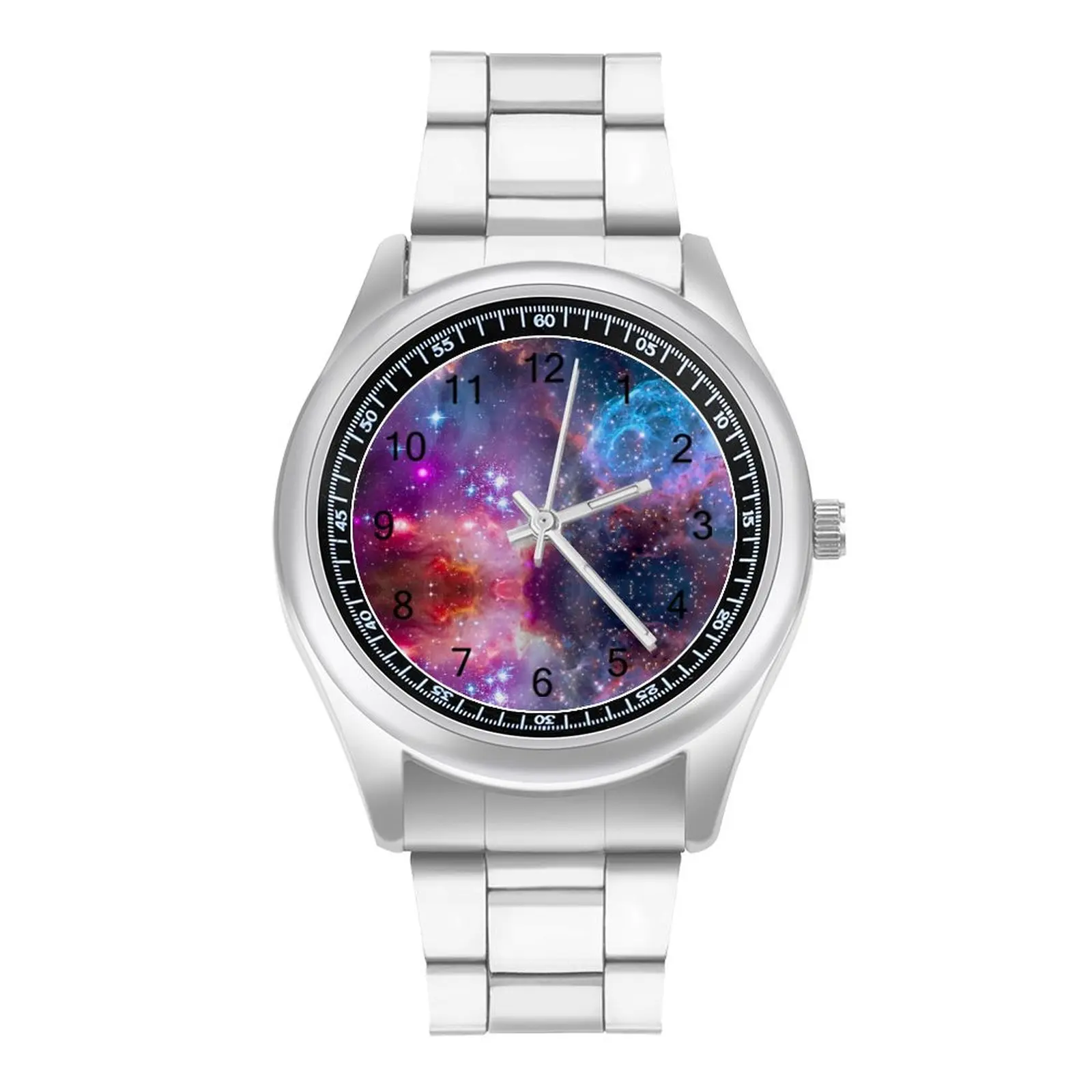 Super Galaxy Sky Quartz Watch Colorful Space Print Design Unusual Wrist Watches Steel Ladies Outdoor Photo Wristwatch