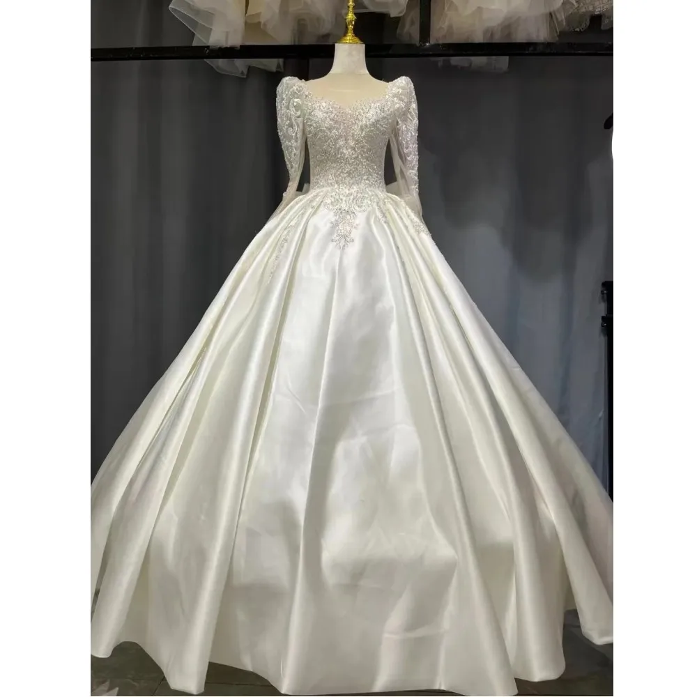 

Kisswhite Xlove Collection customized satin luxury bridal dresses ball gown china factory wholesale Wedding Dresses