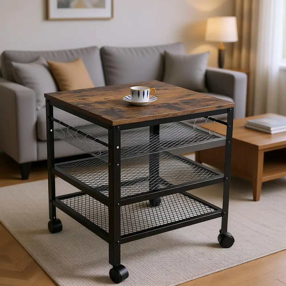 

2-уровневый приставной столик с регулируемой высотой, 19,7 x 19,7 x 24, 143 фунта