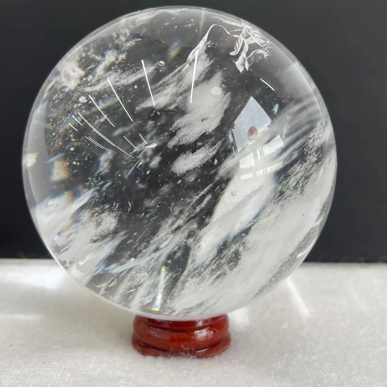 

1pc 7-11cm Smelting Stone Quartz Treat Sphere Healing Clear Crystal Balls For Meditation