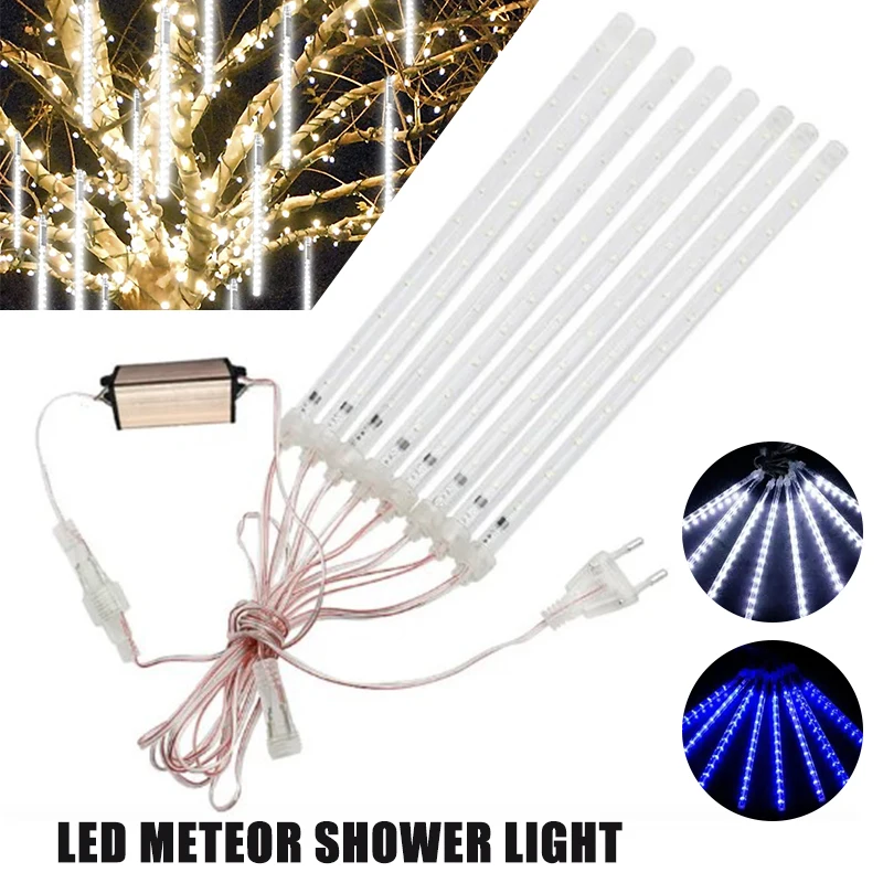 Meteor Shower Rain Light, Super Bright Romantic Light, Suitable For Parties, Weddings, Festive Atmosphere Lights, Hanging Lights