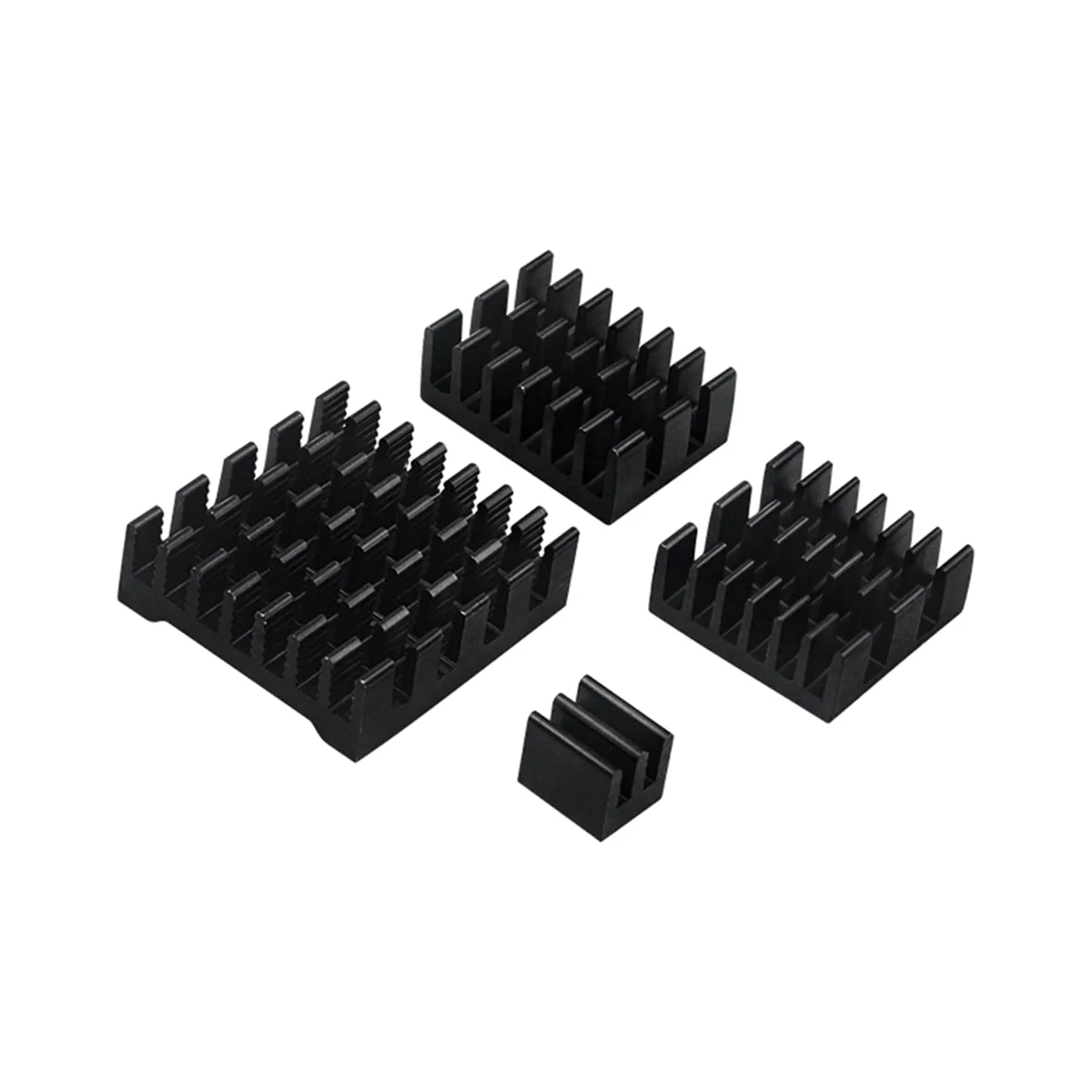 For Raspberry Pi 5 Heatsink CPU Fitting Design with Adhesive Backing Chip Thermal Conductivity Cooling Heat Sink Set,A