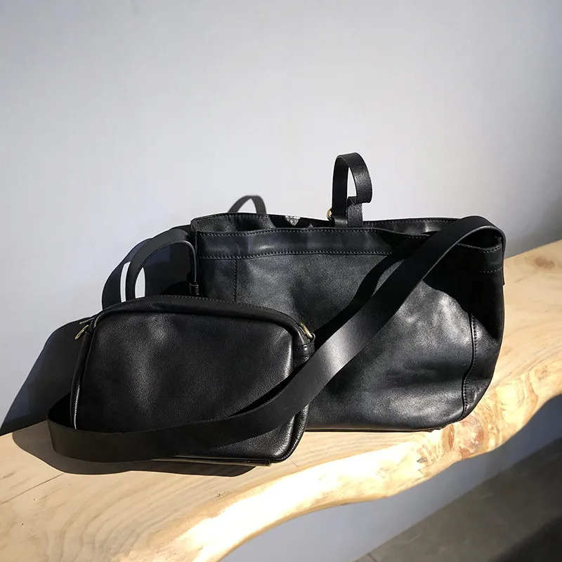 PNDME borsa a tracolla nera da uomo in vera pelle di alta qualità di lusso casual designer borse a tracolla in vera pelle di vacchetta naturale