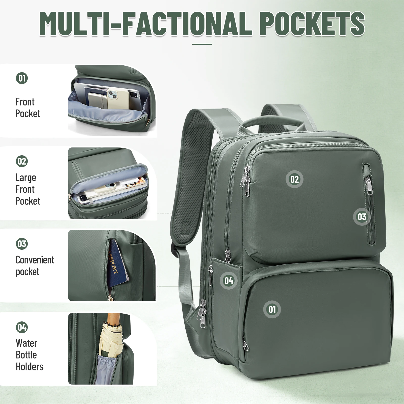 Large Capacity Easyjet Carry-Ons 45x36x20 Backpack Laptop Bag Travel Backpack for Women Men Cabin Backpack，Work Casual Daypack