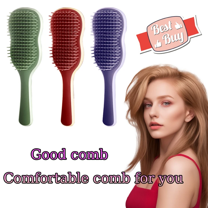 

Magic Comb Anti-static Massage Hair Brushes Straight hair combNot Knotted Tangle Detangle Shower Massage Hairbrush Comb