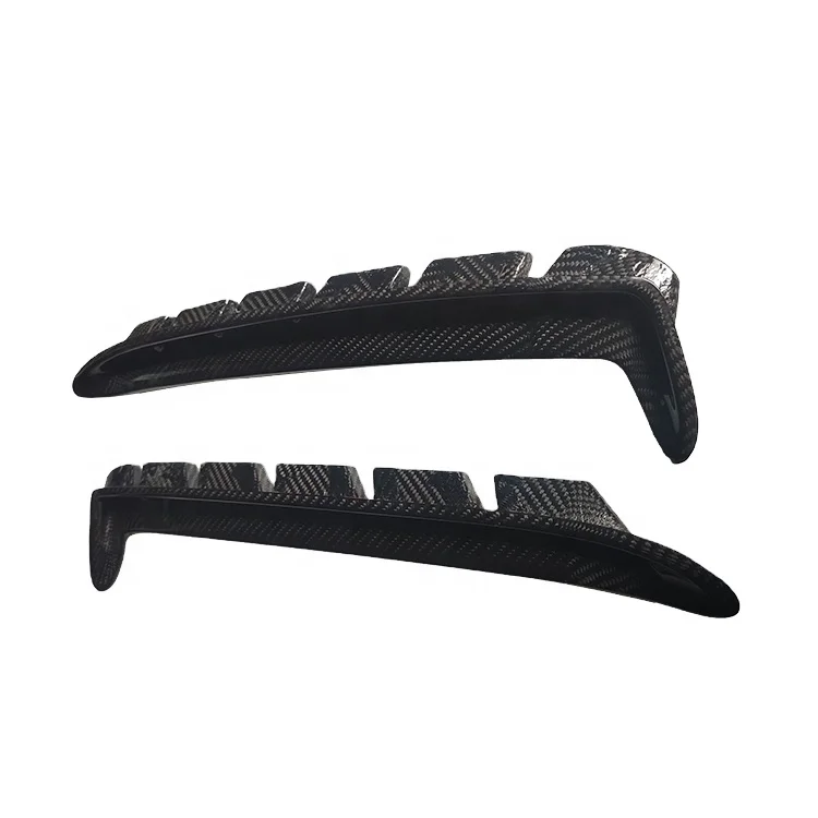 

For Ford Mustang Shelby GT350 2019UP Carbon Fiber Side Fender Air Vent Trim Cover Car Exterior Accessories