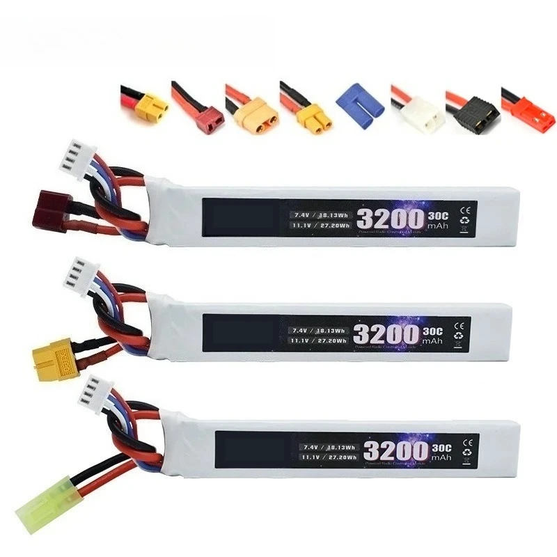 New 11.1V 3200mAh 3S Lipo Battery for TERANTY Water Gun Battery for Mini Airsoft BB Air Pistol Electric Toys Guns Part Batteries