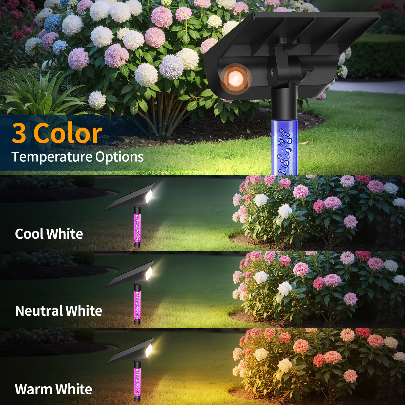 2025 في الهواء الطلق الشمسية إضاءة مقاومة للماء إضاءة المناظر الطبيعية عالية السطوع أضواء الحديقة للحدائق ساحات الأشجار مسارات الشرفة