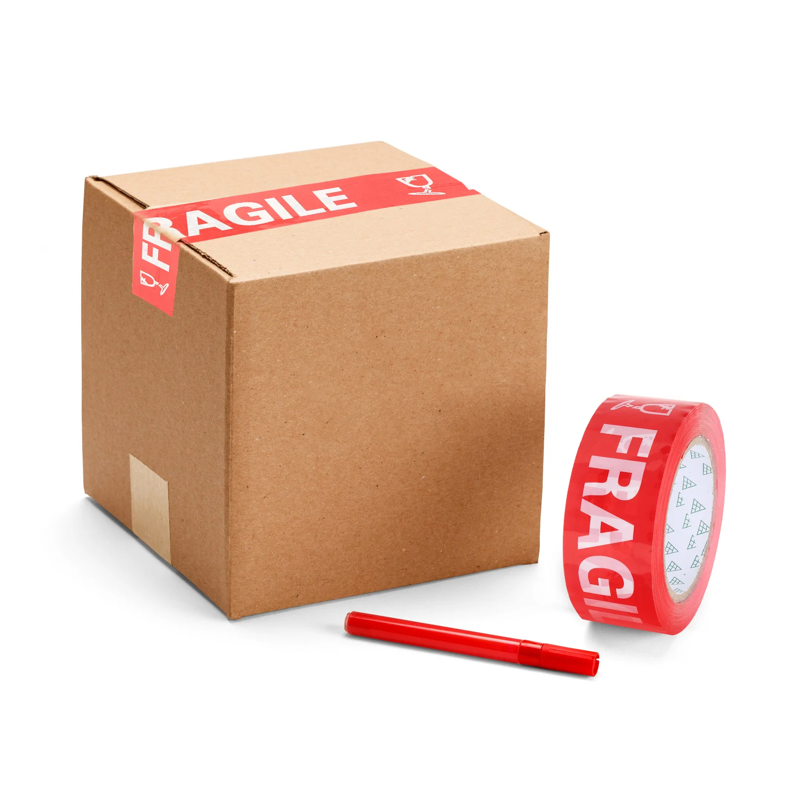 Stickers Tabs Breekbare Waarschuwingstape Voor Verzending Seal Moving Boxen Verpakking Zorg Verpakking