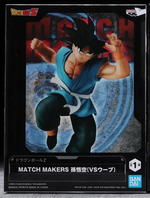 Bandai Banpresto-figura de Dragon Ball Match Makers, Son Goku, Uub, modelo de Anime, juguetes coleccionables, adornos, regalos, Original, en Stock