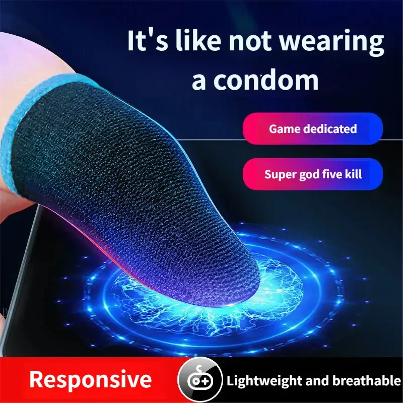 20pcs Gaming Finger Cover Game Controller Suitable For PUBG LOL Anti Sweat Scratch Touch Screen Game Finger Thumb Cover Glove