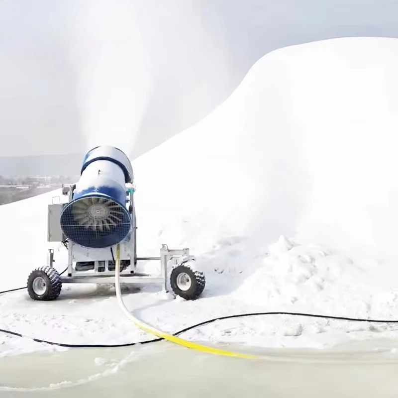 360 Degree High Output Freezing Ski Resort Snow Making Machine Fog Generator Equipment Cannon Fan Shed