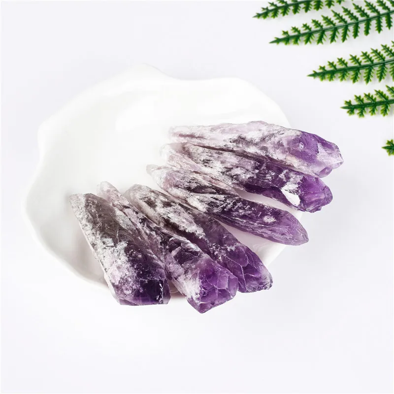 Natural Brazil Skeletal Amethyst Cluster Scepter Quartz Crystal Wand Point Mineral Specimen Reiki Healing Home Decor Gifts