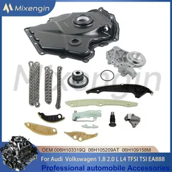 Engine Parts Timing Chain Kit Water Pump For 1.8 2.0 L L4 TFSI TSI Fit AUDI A3 A4 A5 SEAT ALHAMBRA SKODA Volkswagen BEETLE CC B7