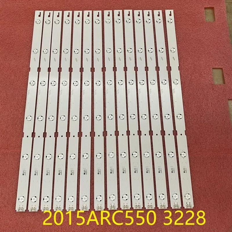 

14PCS LED Strip for TV Grundig 55VLE6565BL ZLH60600-AC ZPM60600 TV 2015ARC550 3228_06 LM41-00178A 55 VLE 6565 BL A55L 6652 4W
