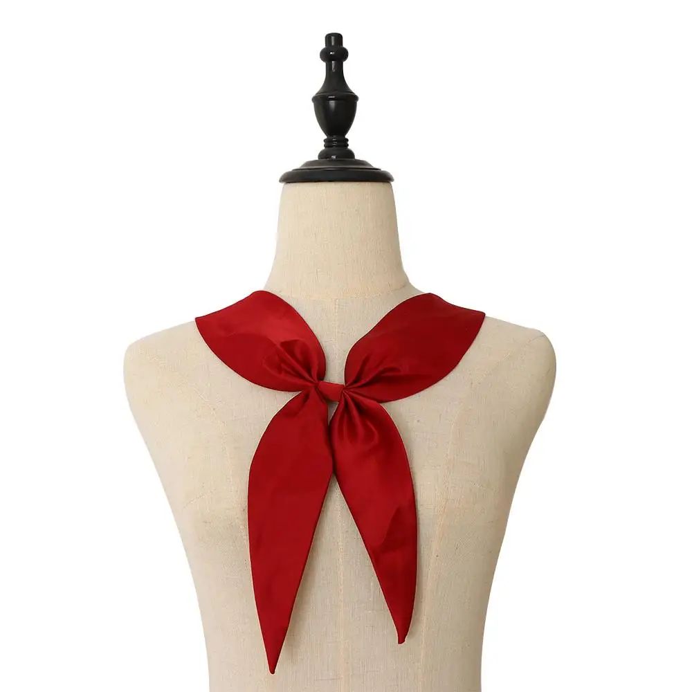 

Новинка: Классический аксессуар для делового стиля — атласный галстук-бабочка/лента для униформы в стиле матроски (JK)