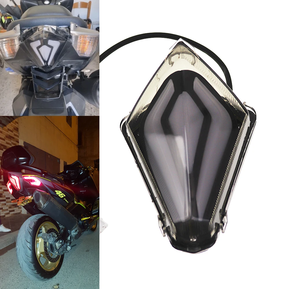 

Светодиодный задний фонарь для мотоцикла, стоп-сигнал, подходит для Yamaha TMAX530 T-MAX TMAX T MAX 530 2012 2013 2014 2015 2016