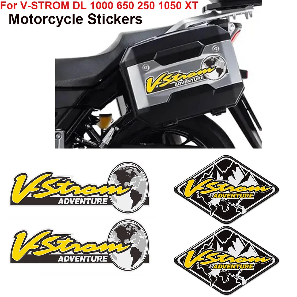 1050XT For Suzuki V-STROM DL 1000 650 250 1050 XT Tank Pad Luggage Cases ADVENTURE TOURER Motorcycle Stickers VSTROM 2019 2020