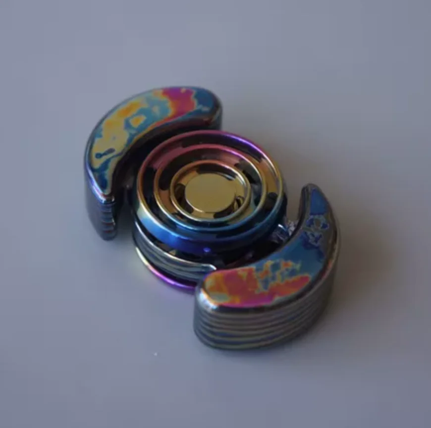 Used EDC Zircuti body+titanium button Stress Relief Toy Spinner Fingertip Gyroscope Decompression Toys