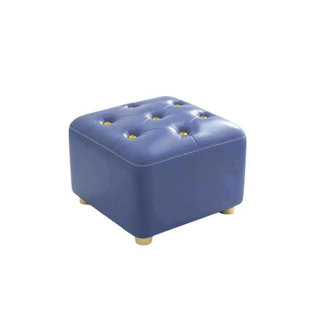 Smooth Solid Wood Foot Stool Burr-Free Edges Rounded Edges Shoe Changing Bench Stable Support Legs Compact Size Wooden Stool