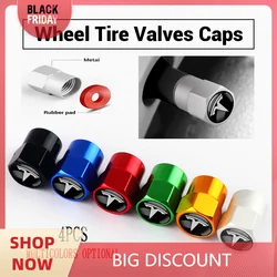 4Pcs Car Wheel Tire Valve Caps Cover Car Wheel Tire Stem Air Valve Caps for Tesla Model 3 Model S Model X