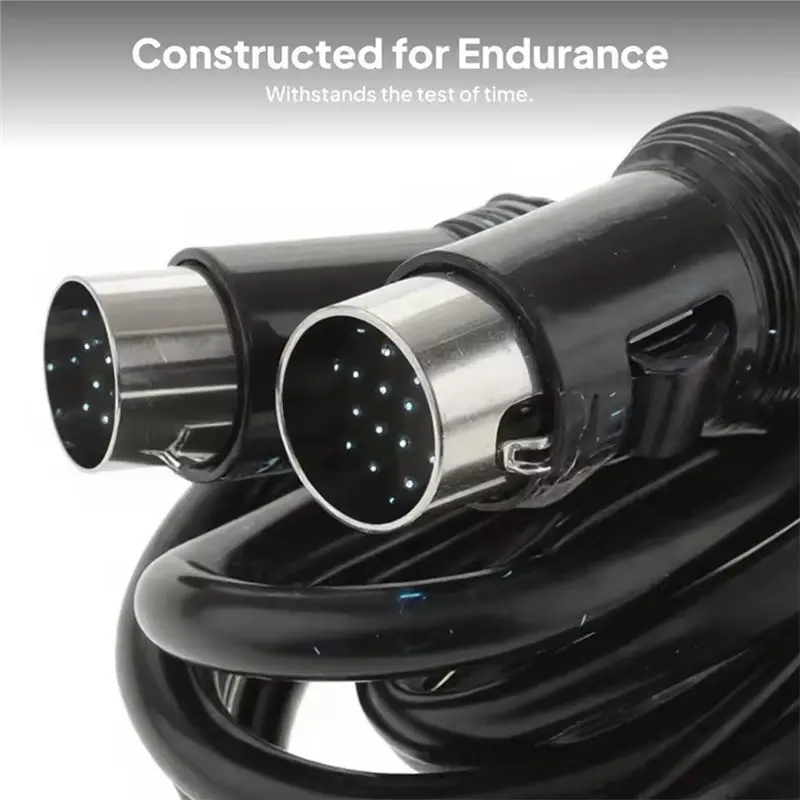 Car Audio Wire 13 Pin DIN Connector Extension Cable Male Plug