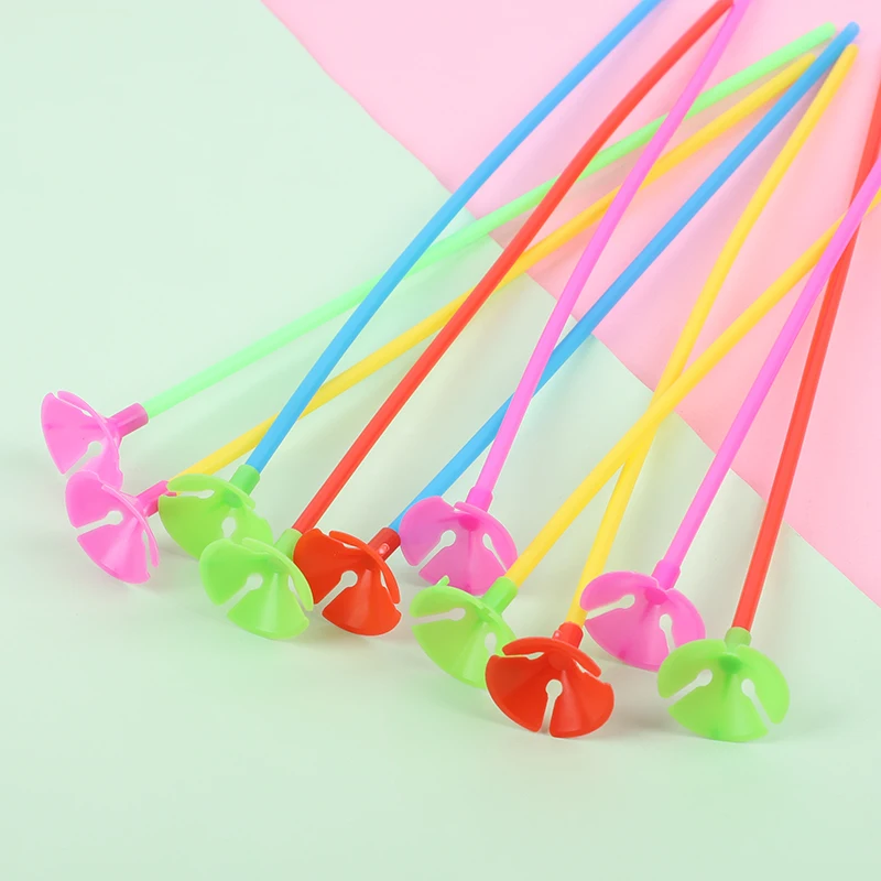 10 قطعة Mixcolor 32 سنتيمتر بالون عصا معكرون بالونات قضبان حامل العصي حفل زفاف عيد ميلاد نفخ كرات اكسسوارات الديكور