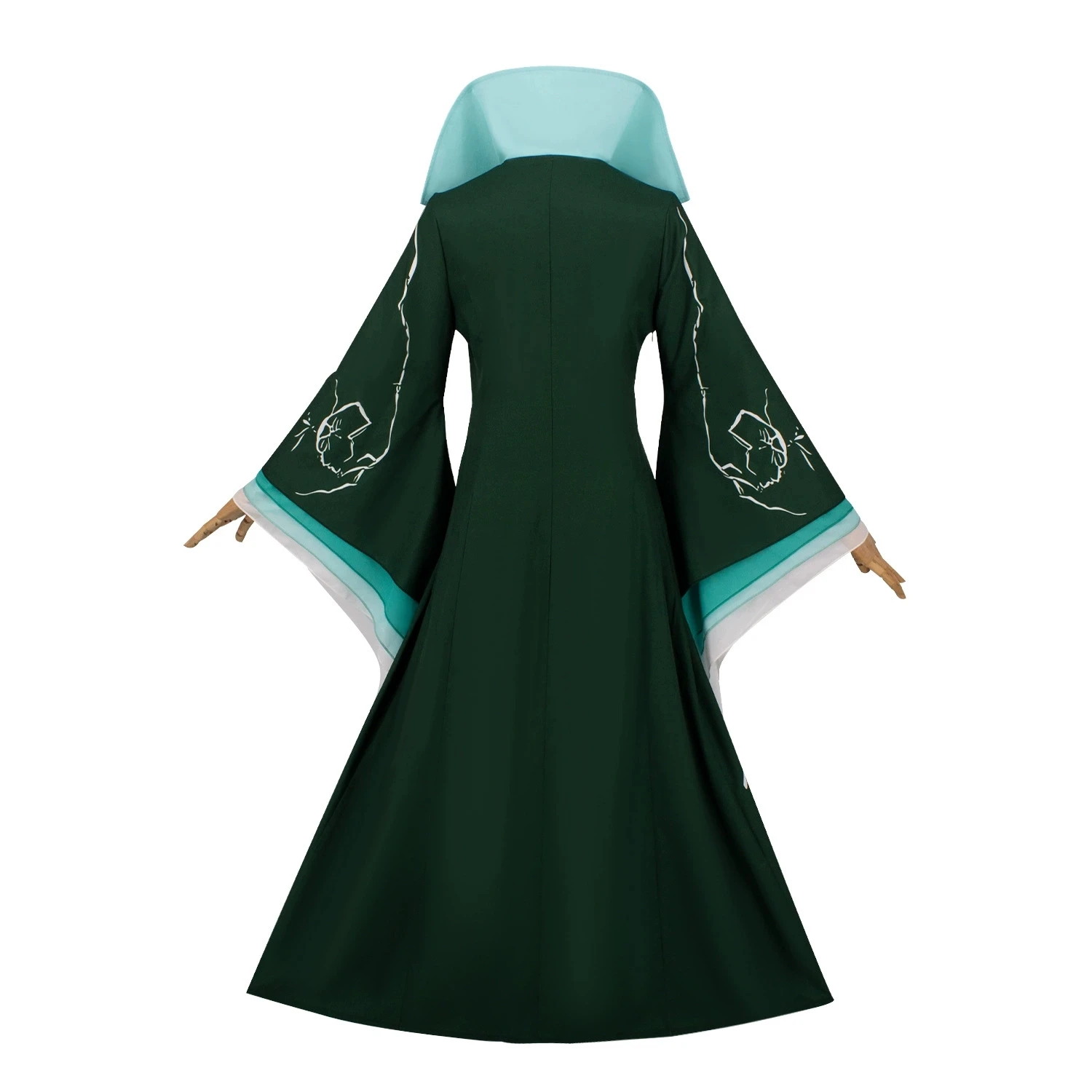 مدام تأثيري حلي فستان أخضر موريبل المرأة 2025 الساحرة الشريرة لعب الأدوار تجهيزات الملابس حفلة الهالوين الخيال المرحلة ارتداء