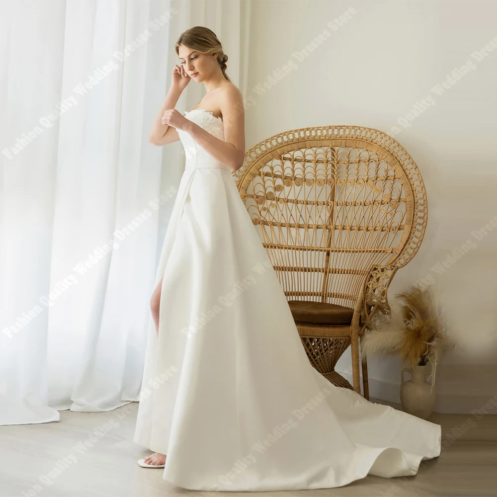 

Beautiful Women Wedding Dresses Beautiful Elegant A-Line Princess Prom Bride Gowns Formal Party Sleeveless Robes 2025 Customized