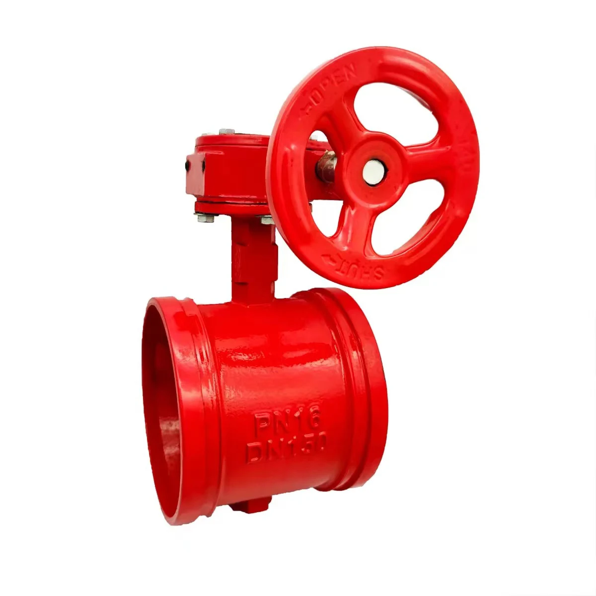 Fire hydrant with slot manual butterfly valve