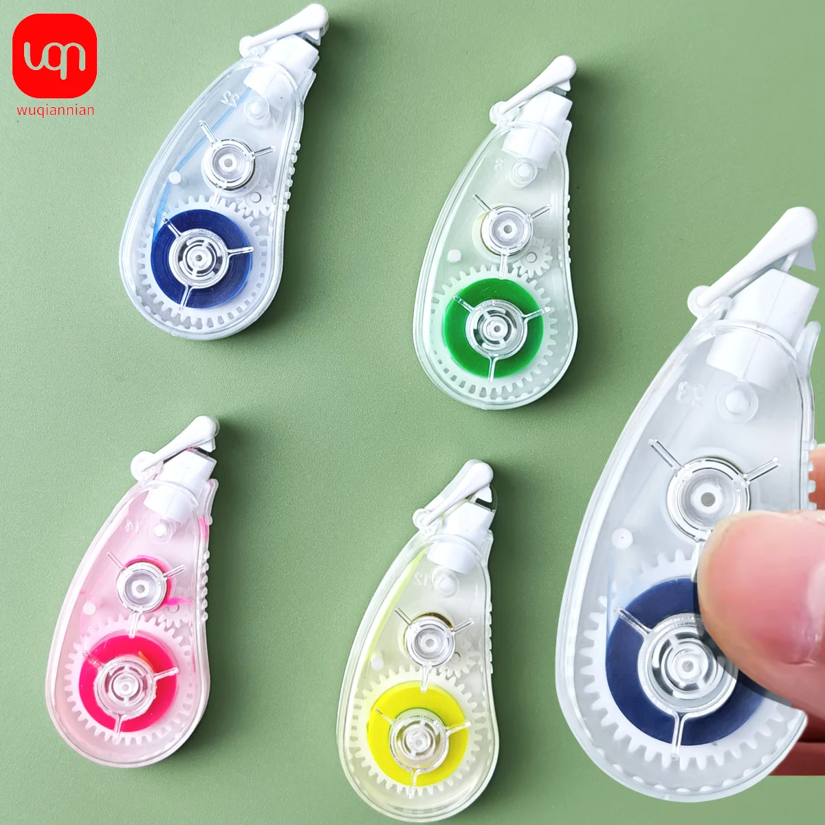 kawaii Highlighter Correction Tape Cute Multi Labeling Marking Masking Tape Erasable Marker Silky Tape for School Office