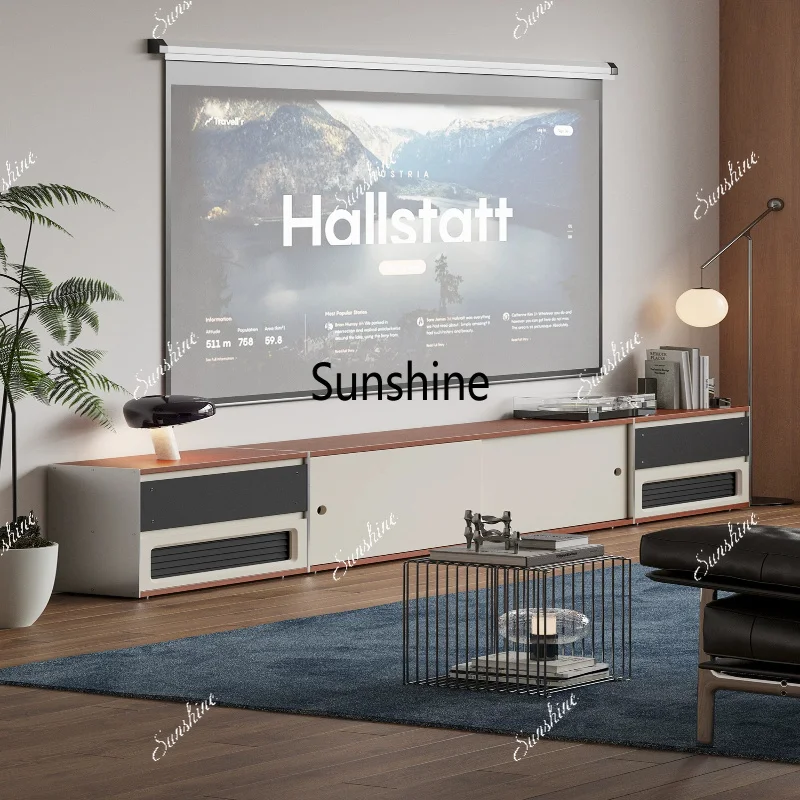 Modern minimalist light luxury TV storage cabinets of various sizes can be combined for multiple functions