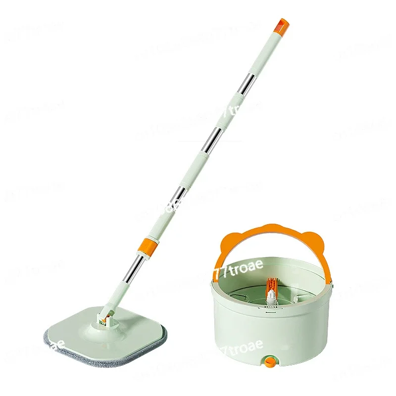 

Rotating mop for both dry and wet use, suction bucket
