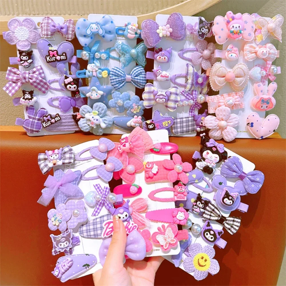 

Kawaii Cute Sanrio Cartoon Kuromi My Melody Hairpin Side Clamp Schoolgirl Headwear Attachment Decoration Festivals Gift