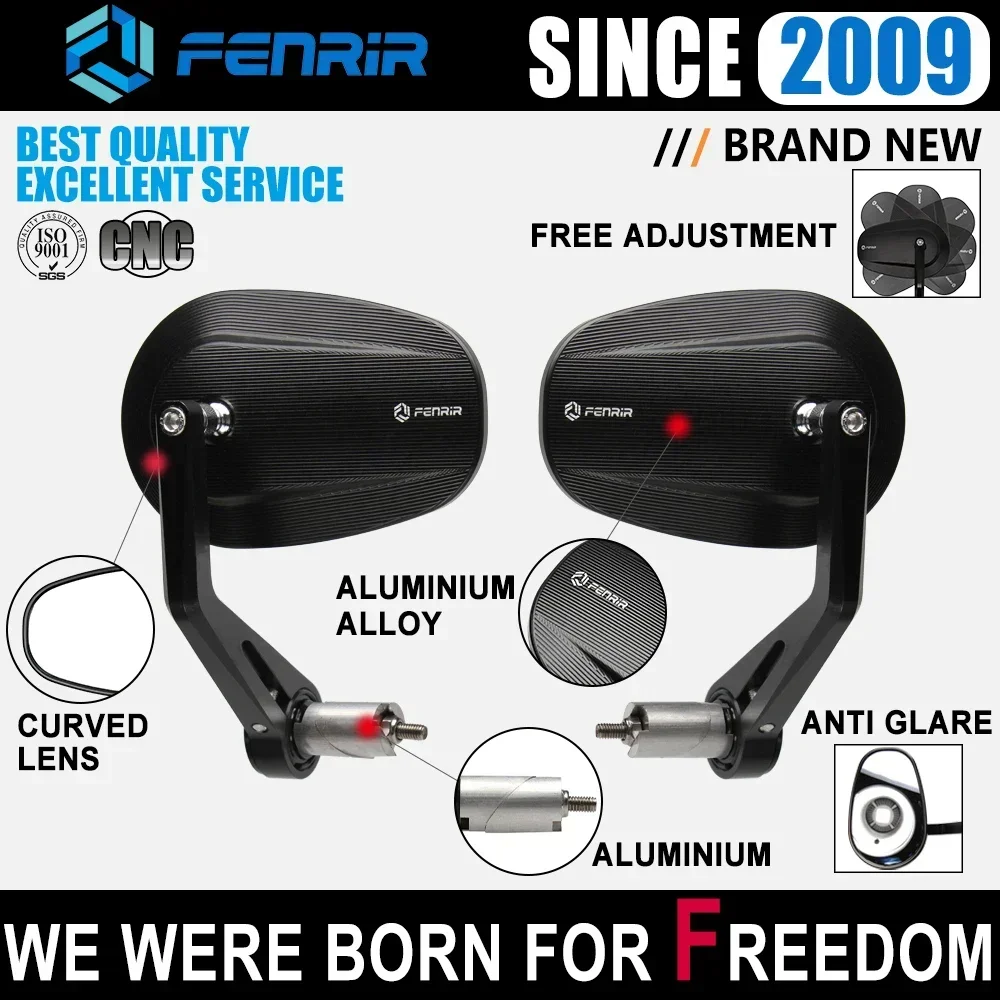 

1"INCH 25MM Motorcycle Handlebar Bar End Mirror for Sportste1200 Sportste883 Nightster XL1200 XL883 XR1200 Dyna FAT BOY Softail