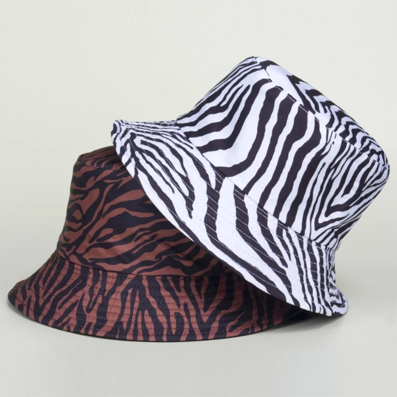 Pattern Fisherman Hat Retro Outdoor Leisure Hat Unisex Foldable Travel Bucket Hat Show Face Small