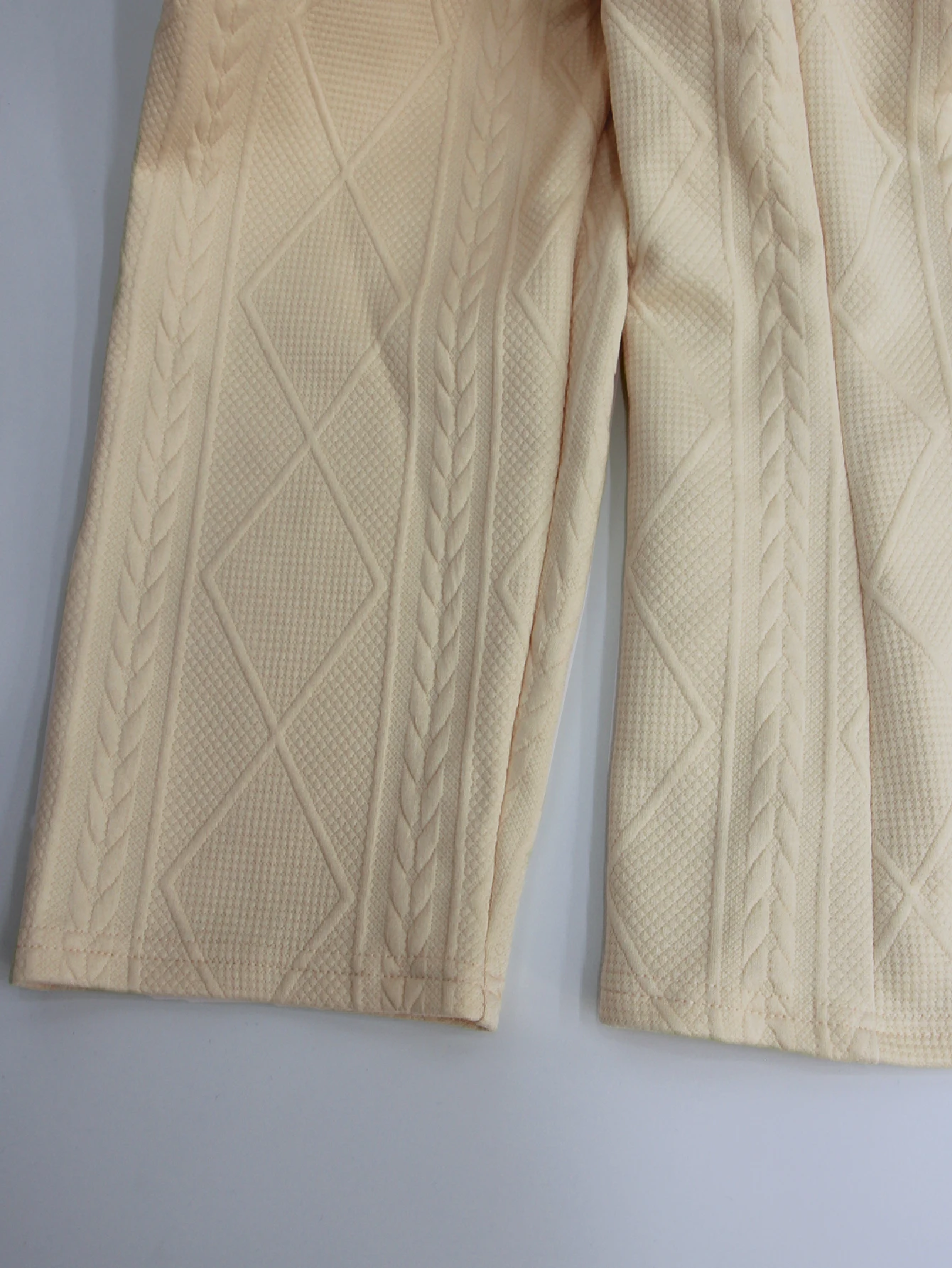 플러스 사이즈 여성 가을 겨울 캐주얼 기하학적 질감 원단 긴팔 버튼 수트 우아한 재킷 데일리룩/출퇴근룩